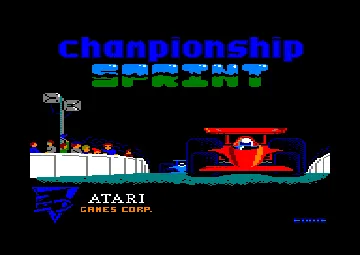 Championship Sprint (UK) (1988) screen shot title